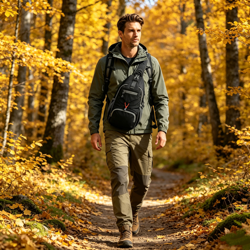 🎒 50% KORTING! ✨ Heren buitensport-schoudertas – Met meerdere vakken, waterafstotend, ademende rugzijde 🌦️