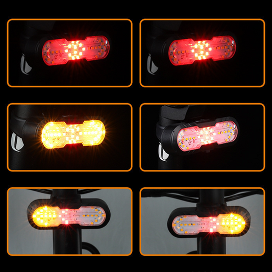 🚨 NIEUW Draadloos Fiets Achterlicht | Richtingsaanwijzer & Veilig Oplaadbaar🚲