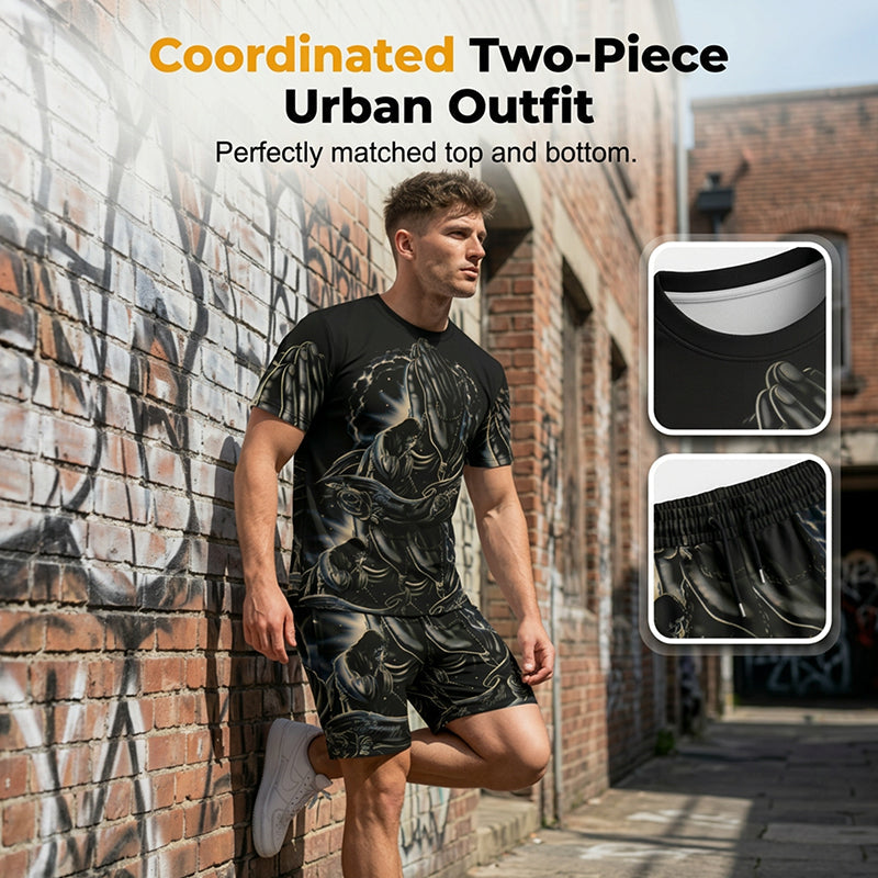 ☀️ 50% RABATT! 👕 Stylisches 2-teiliges Set für Herren – bequem, vielseitig & perfekt für warme Tage