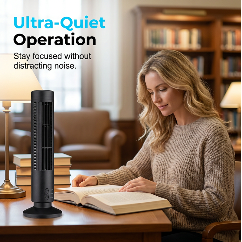 🎁2026 Nieuw binnen 50% KORTING💥USB-aangedreven bladloze torenventilator
