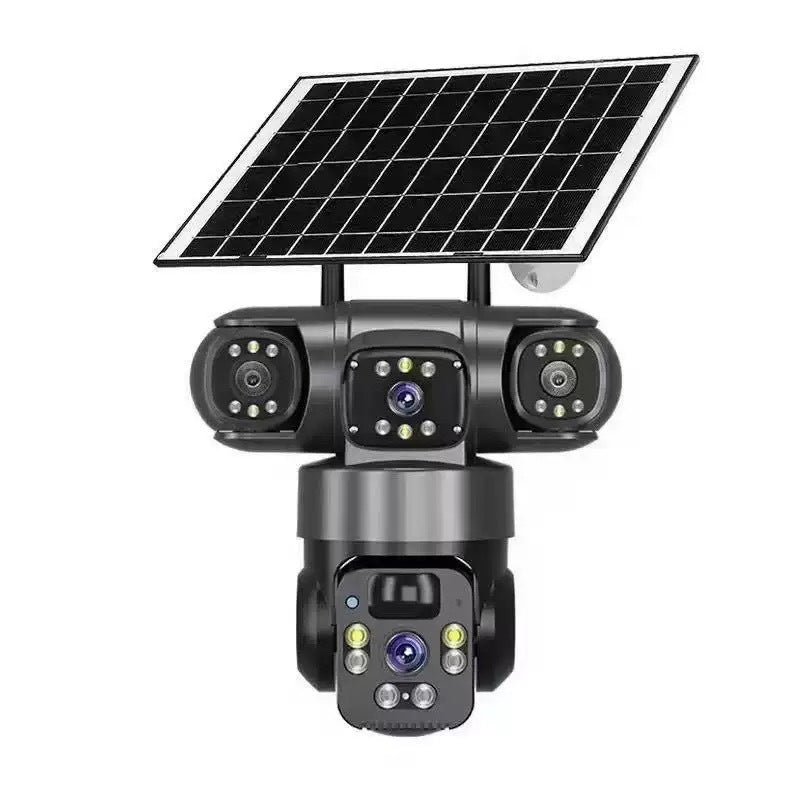📢📢50% KORTING⏰6K 9MP wifi-beveiligingscamera voor buiten | 10x zoom, 3 lenzen, 360° PTZ | IP66 waterdicht, kleurennachtzicht, tweeweg audio, bewegingsdetectie