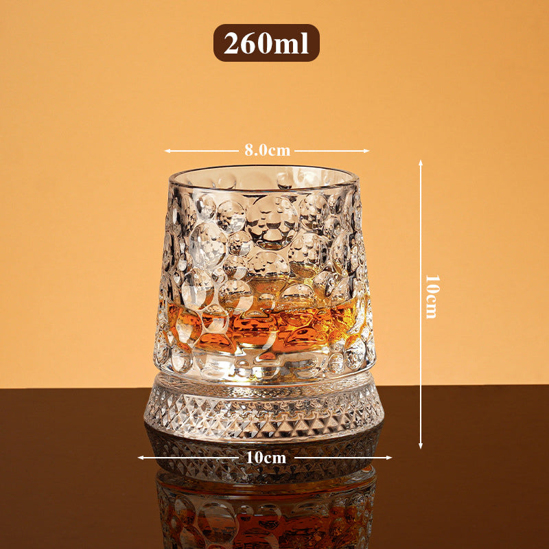 ✨ Luxe Draaiend Drinkglas – Het Perfecte Cadeau voor Whisky Liefhebbers 🥃