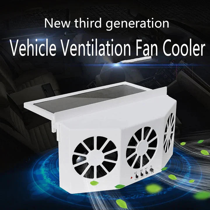 🌞Fris De Lente In Met 50% Korting!🌬️Het nieuwe zonne-energie koelwonder voor in de auto [luchtcirculatie-afzuigventilator]