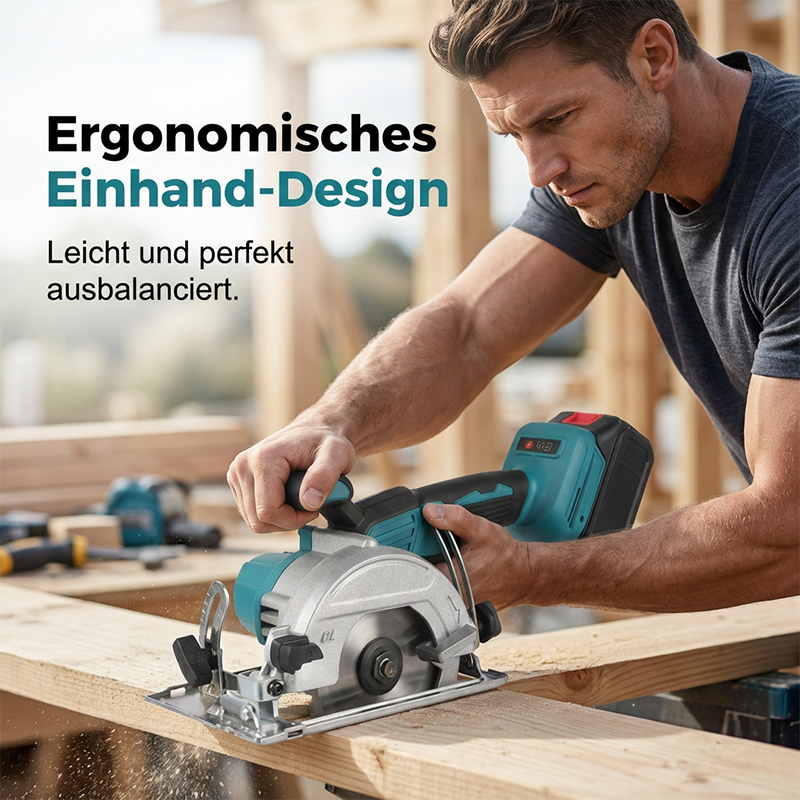⚡🛠️ Hogesnelheids Accucirkelzaag met Borstelloze Motor – Krachtig & Draadloos
