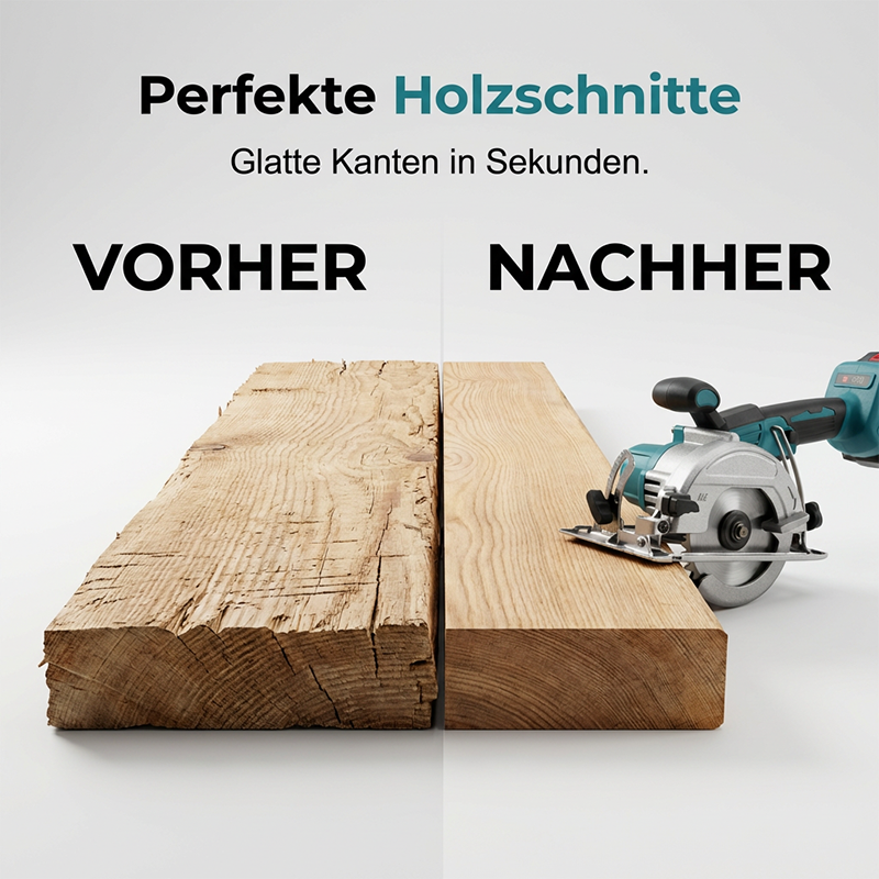 ⚡🛠️ Hogesnelheids Accucirkelzaag met Borstelloze Motor – Krachtig & Draadloos