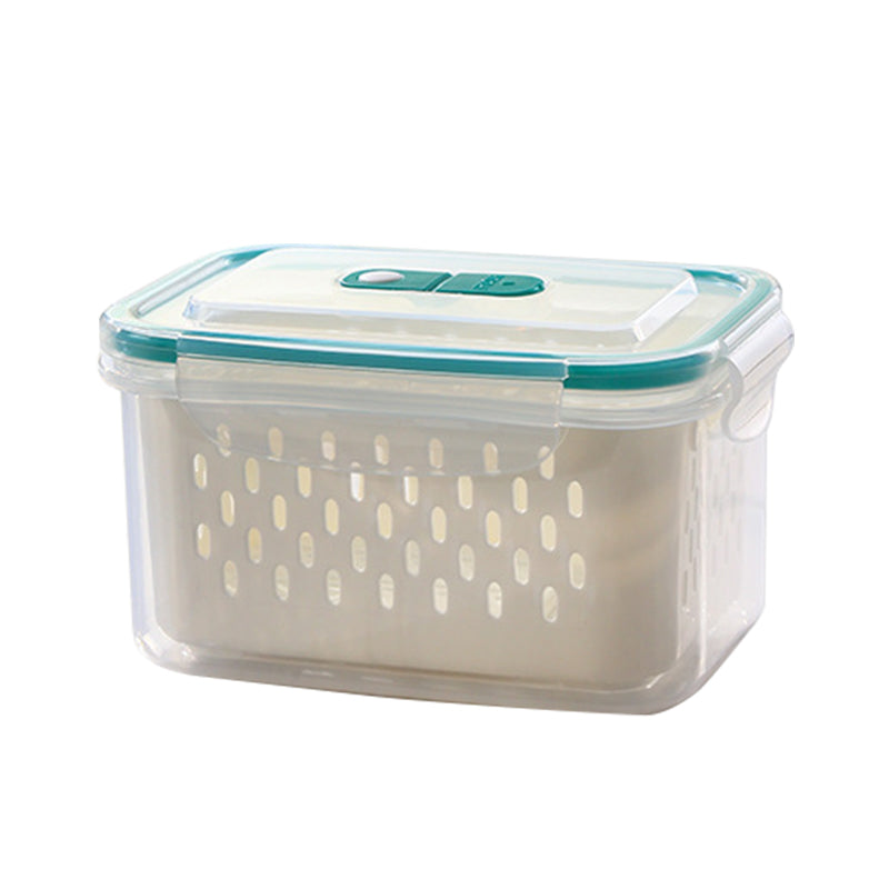 🥗 50% OFF NOW!🧊 2 in 1 Draining Fresh-Keep Food Container – Airtight & Microwave Safe – Fridge Essential 🔒