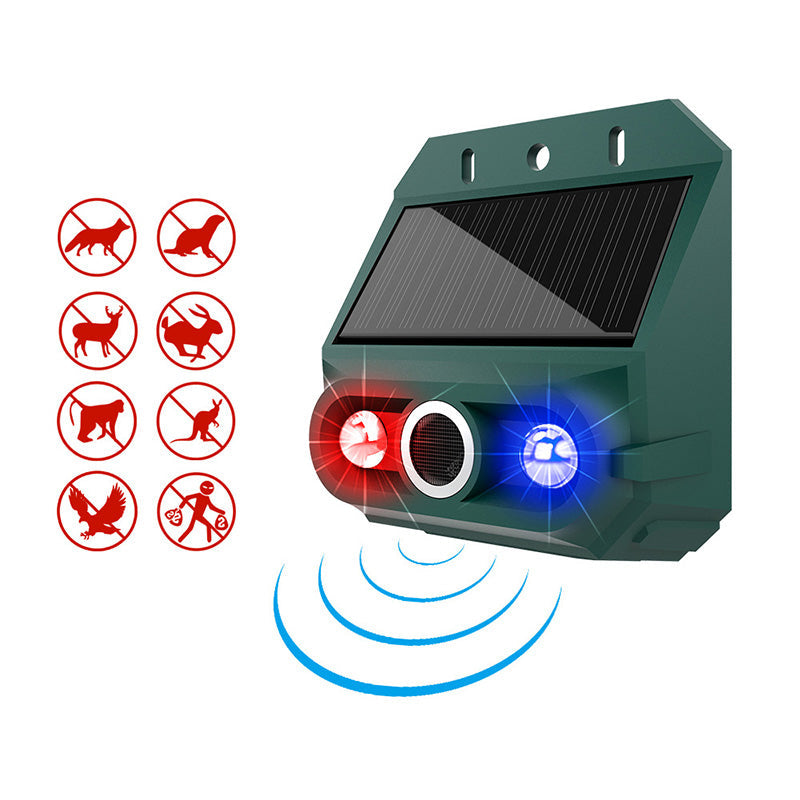 🔊 Slimme Tuinbeschermer – Houd Dieren op Afstand met Licht & Ultrasoon Geluid 🌳