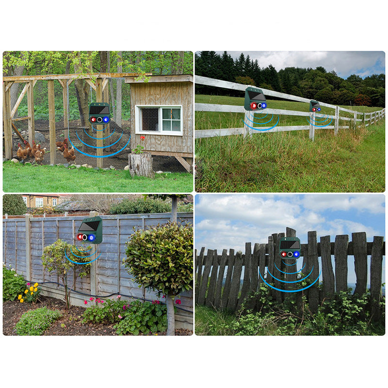 🔊 Slimme Tuinbeschermer – Houd Dieren op Afstand met Licht & Ultrasoon Geluid 🌳