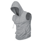 🔥 Mouwloze sporttop met capuchon💧 Vochtafvoerend · Sneldrogend en wrijvingsbestendig🧢 Capuchon biedt bescherming tegen de zon en wind · 🏋️ Geschikt voor gewichtheffen, hardlopen en vrijetijdsbesteding