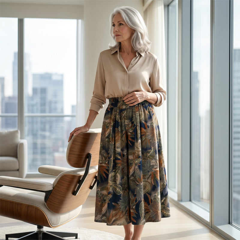 ⏰ 50% KORTING 🌬️ Luchtige capribroek, elastische taille & slankmakende snit