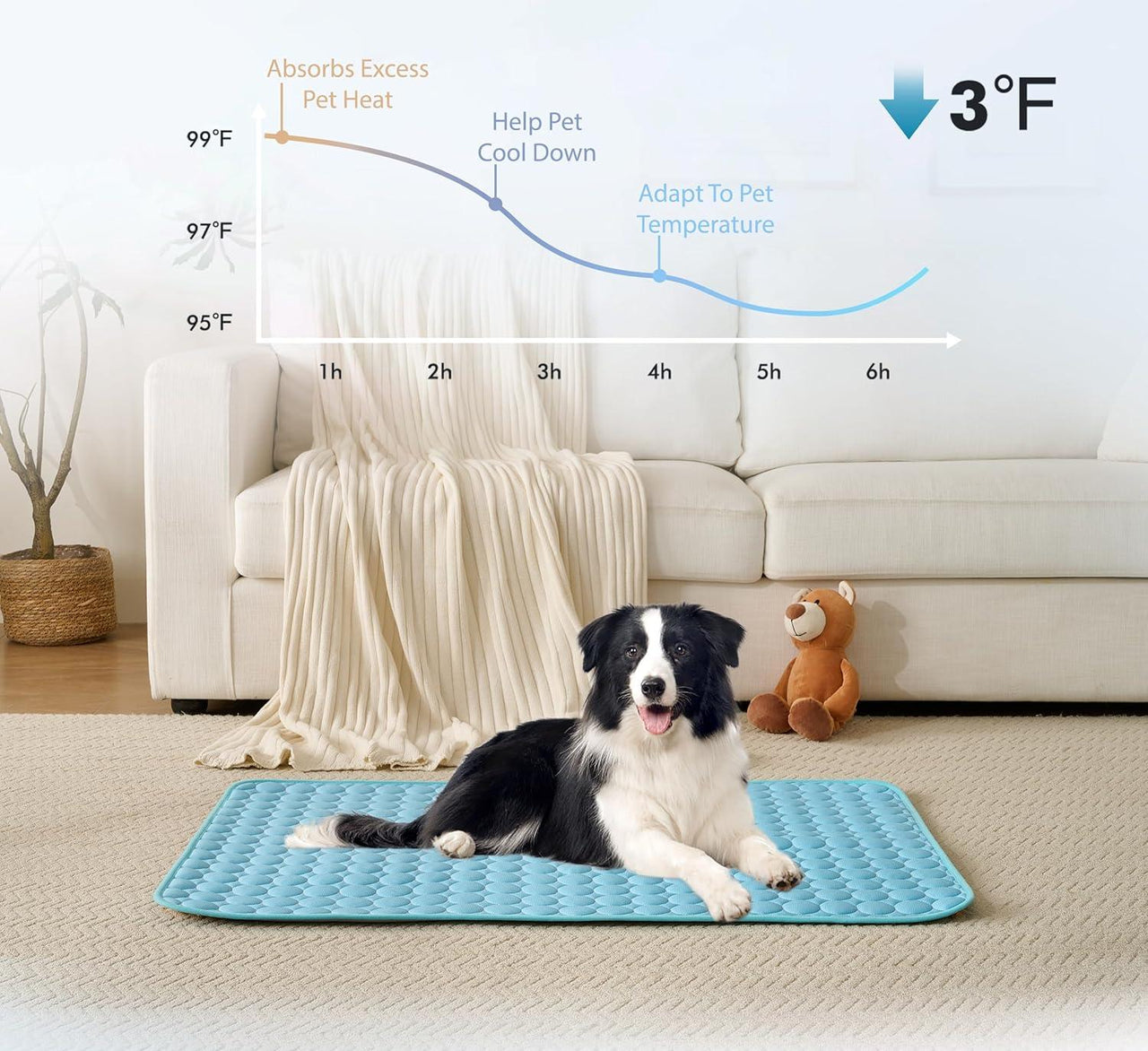 ⏰ 50% KORTING 🐾 Kat & Hond Koelmat, natuurlijke koeling zonder stroom & gel, diverse maten