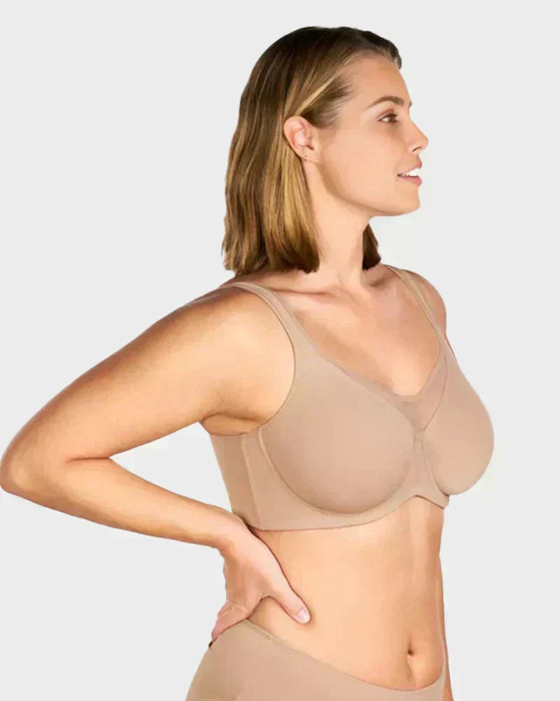 🌸🕊️ Elegante, lichte BH voor dames met volledige bedekking in grote maten 💪📏✨