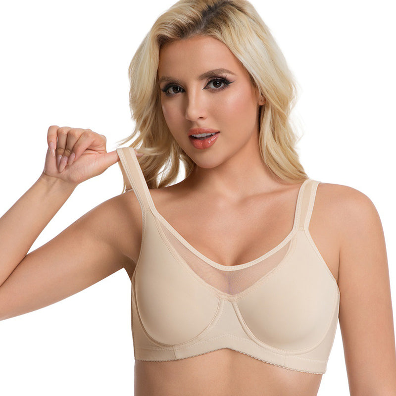 🌸🕊️ Elegante, lichte BH voor dames met volledige bedekking in grote maten 💪📏✨