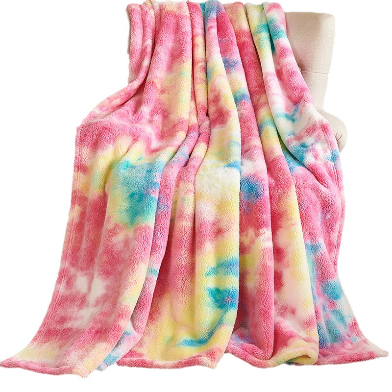 ❄️ZOMERSPECIALE AANBIEDING 50 % KORTING🌀 Ultrazachte pluche deken in tie-dye-look