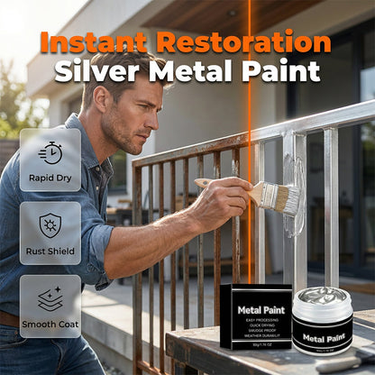 50 g sneldrogende zilver-metallicverf