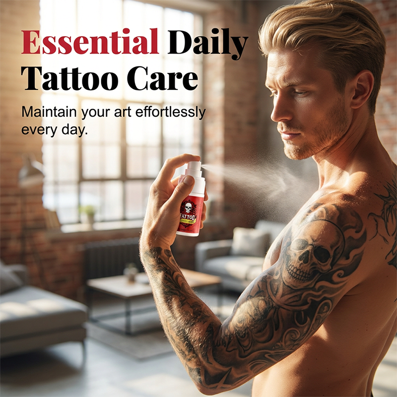 🖋️✨ Hydraterende Spray voor Nazorg na een Tatoeage – Verfrist, Verzacht & Verzorgt