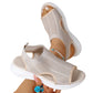 Dames ademende mesh sandalen met open teen