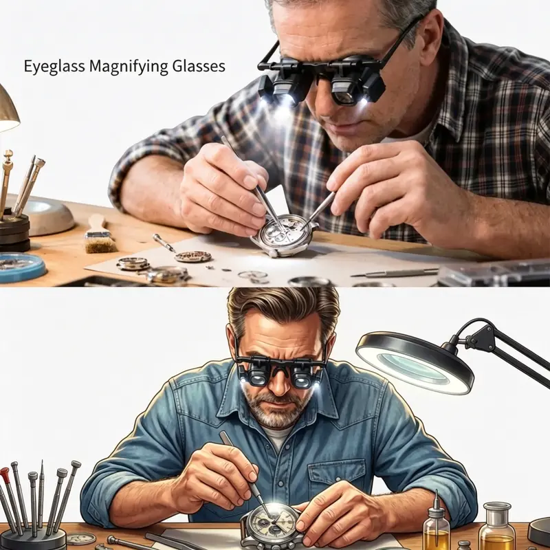 50% KORTING⏰Precisie-LED-loep voor elektronica en knutselwerk – Verstelbare houder en 10-20x zoom – Handsfree, krachtige verlichting – ideaal voor solderen, horlogereparaties of miniatuurschilderen