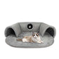 Pluche 2-in-1 katten tunnelbed