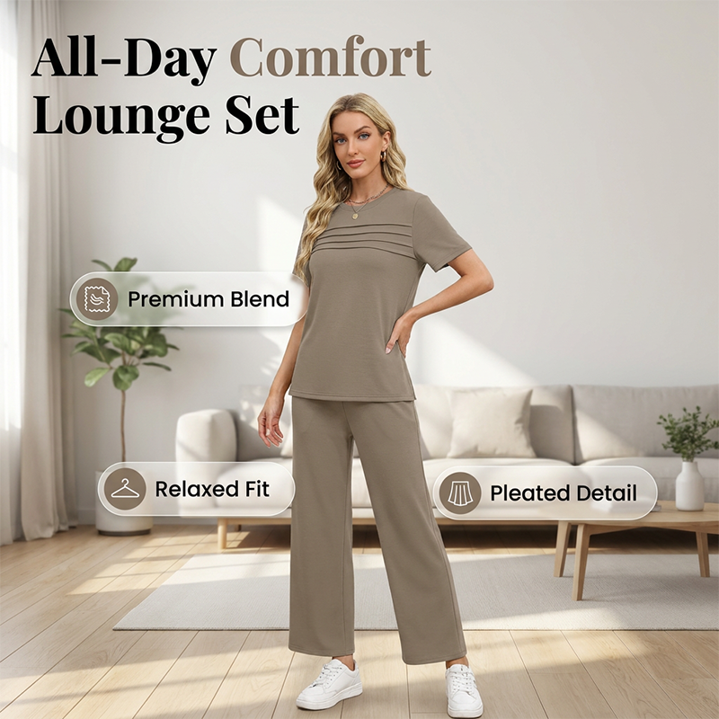 🔥Bestsellers van 2026👚2-delige loungewear-set voor dames