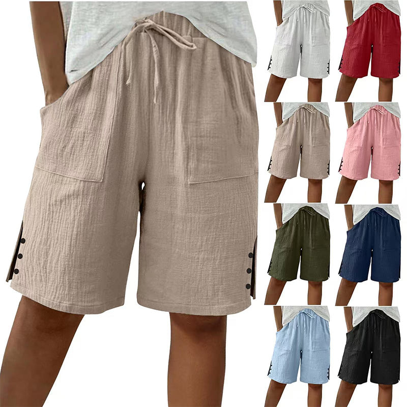 🌞 50% KORTING 🌿 Dames Knie-Lange Zomershort 👖 Comfort & Stijl