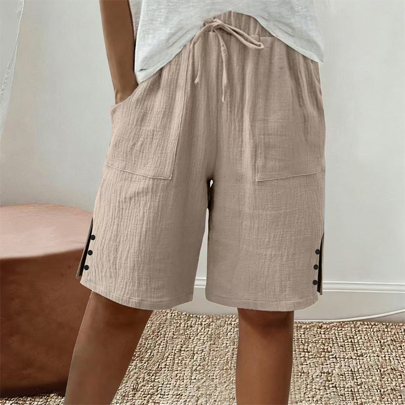 🌞 50% KORTING 🌿 Dames Knie-Lange Zomershort 👖 Comfort & Stijl
