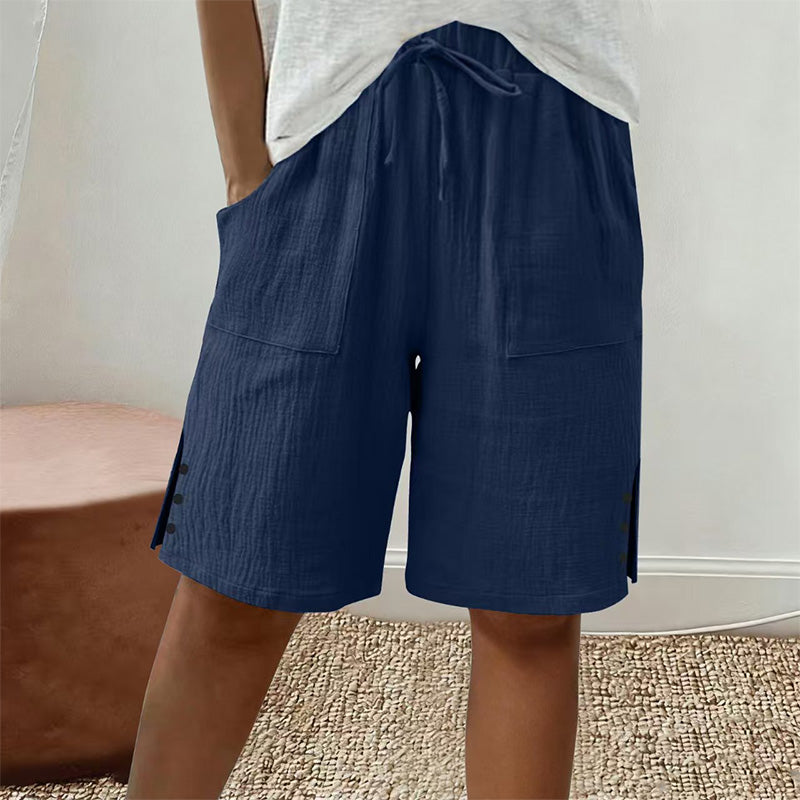 🌞 50% KORTING 🌿 Dames Knie-Lange Zomershort 👖 Comfort & Stijl
