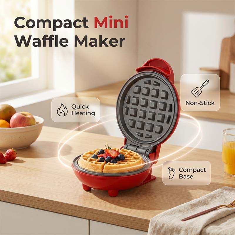 Limited Time-50%off-Mini Electric Waffle Maker