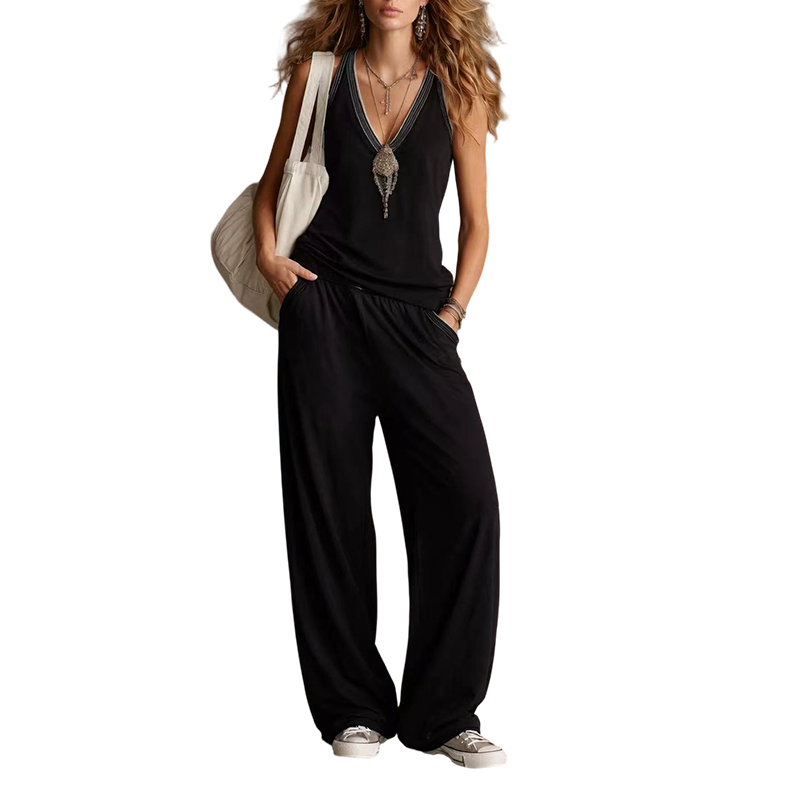 💥 50% KORTING 👗 2-delige dames set – luchtig & comfy ✨