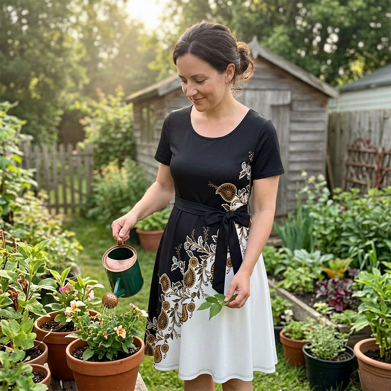 🔥 50% KORTING 👗 Bloemenjurk – Elegant & Flatterend 🌸✨