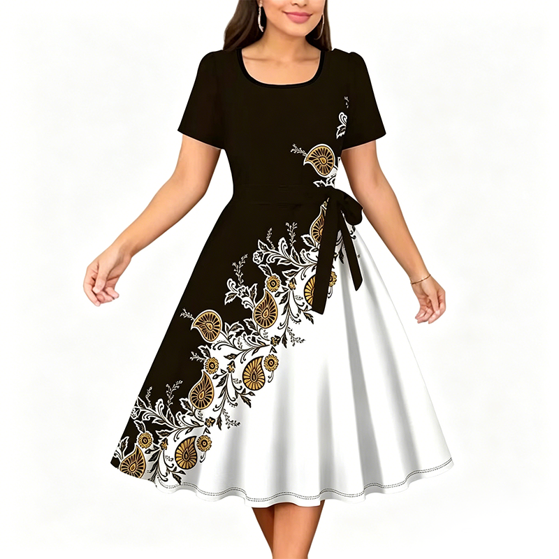 🔥 50% KORTING 👗 Bloemenjurk – Elegant & Flatterend 🌸✨