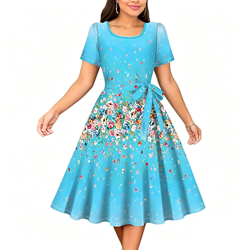 🔥 50% KORTING 👗 Bloemenjurk – Elegant & Flatterend 🌸✨