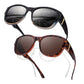 🕶️👓 50% KORTING! Brildragers opgelet: deze oversized zonnebril schuift over je eigen bril en je ziet eruit als een filmster – geen dure clip-on, geen geknipper met lenzen!