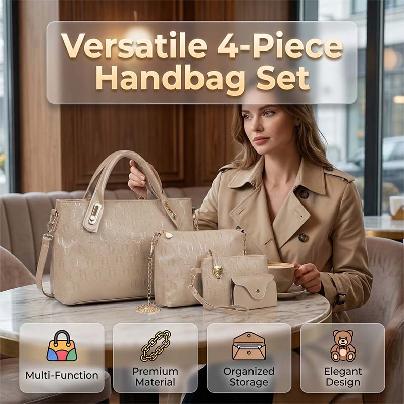 🔥Blijft een verkoophit in 2026👜Veelzijdige 4-delige handtassenset voor dames