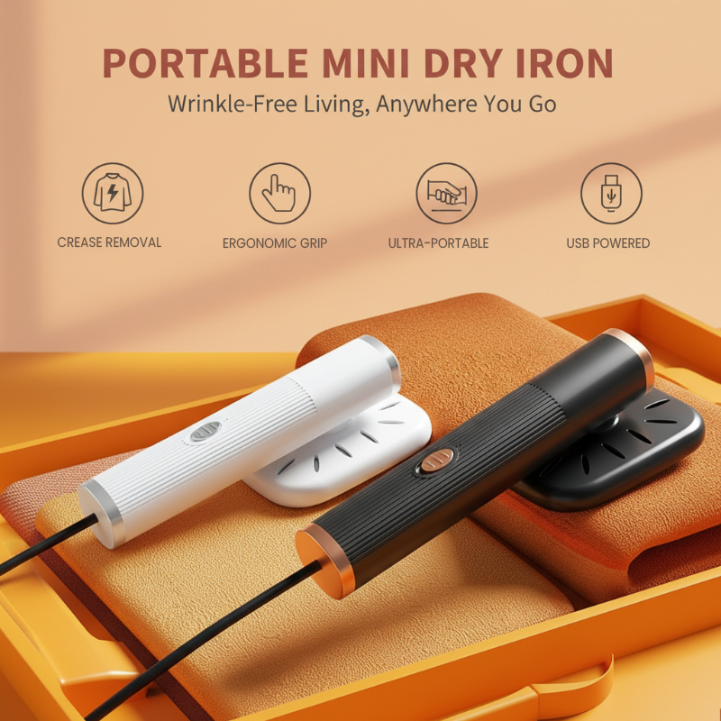 🎉 Halve-prijs-actie!👕 Draagbaar mini-USB-strijkijzer – compact, lichtgewicht en perfect voor op reis, op kantoor en thuis – snel klaar voor gebruik