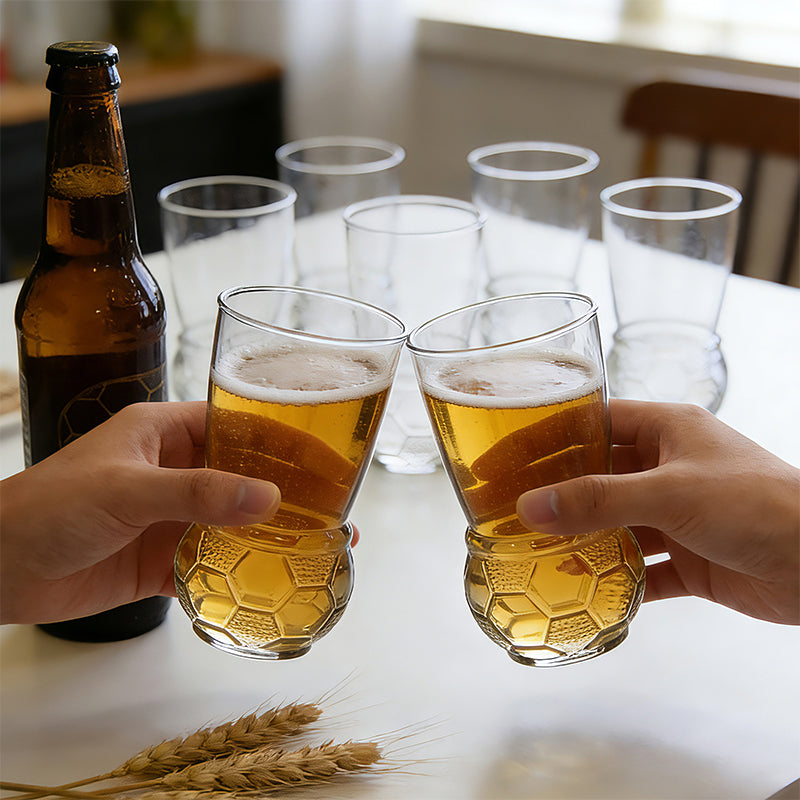 ⚽️Populair tijdens het WK🎉Craftbierglas in de vorm van een voetbal