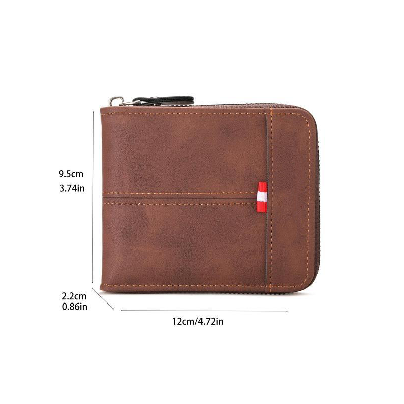 Heren casual vintage vierkante portemonnee