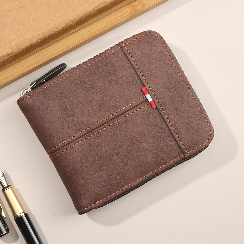 Heren casual vintage vierkante portemonnee