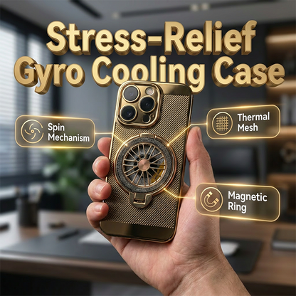 📱 Magnetisch telefoonhoesje met draaibare ring en warmteafvoer