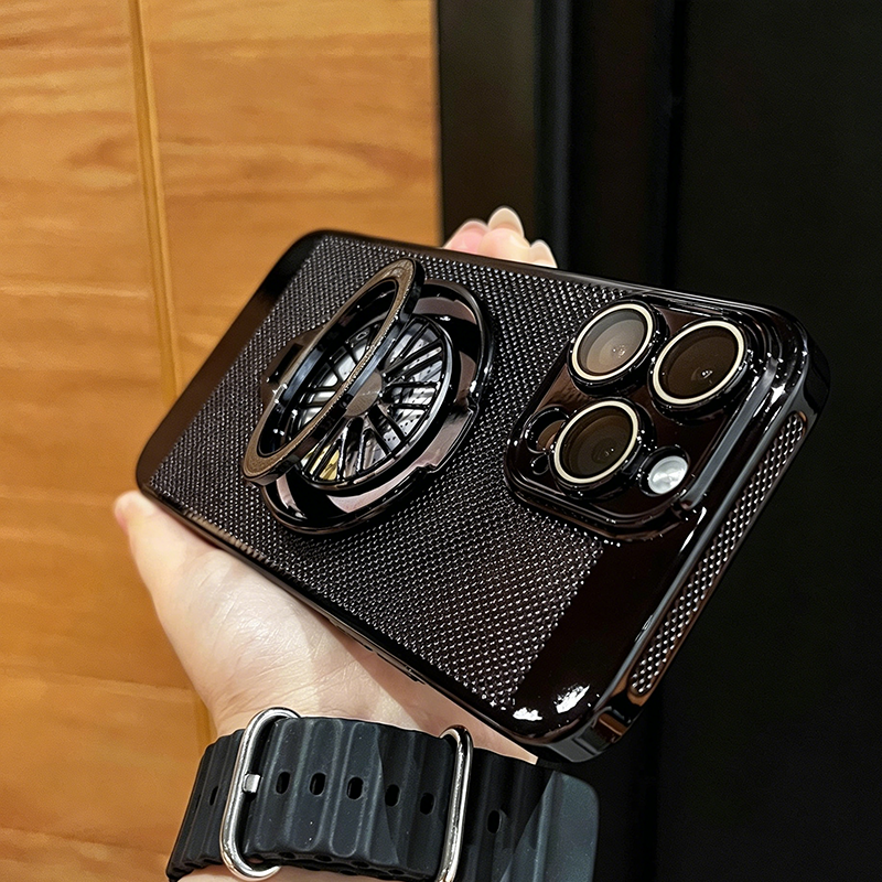 📱 Magnetisch telefoonhoesje met draaibare ring en warmteafvoer