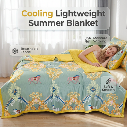 🎉🔥Bestsellers van 2026🛏️Lichtgewicht zomerdekbed met bloemenprint