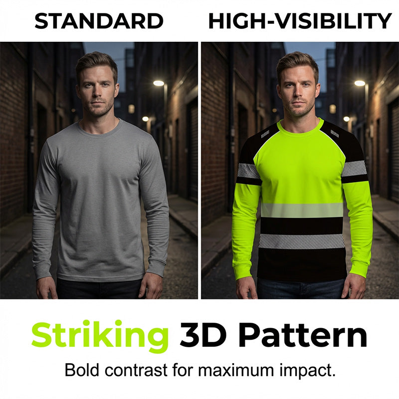 🏃‍♂️ Sportieve heren longsleeve – vochtafvoerend, met subtiele print, voor actieve dagen