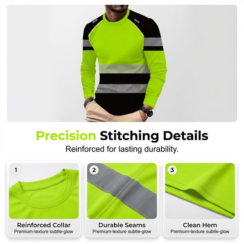 🏃‍♂️ Sportieve heren longsleeve – vochtafvoerend, met subtiele print, voor actieve dagen