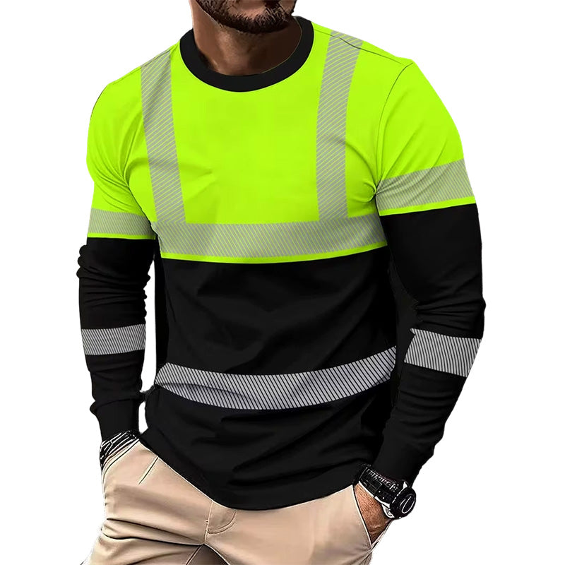 🏃‍♂️ Sportieve heren longsleeve – vochtafvoerend, met subtiele print, voor actieve dagen