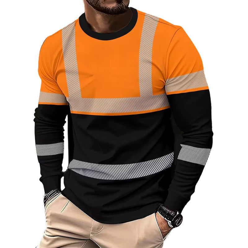 🏃‍♂️ Sportieve heren longsleeve – vochtafvoerend, met subtiele print, voor actieve dagen