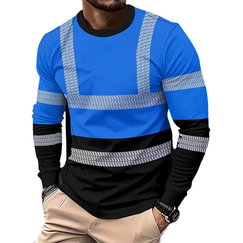 🏃‍♂️ Sportieve heren longsleeve – vochtafvoerend, met subtiele print, voor actieve dagen
