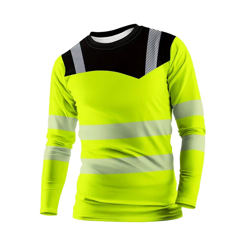 🏃‍♂️ Sportieve heren longsleeve – vochtafvoerend, met subtiele print, voor actieve dagen