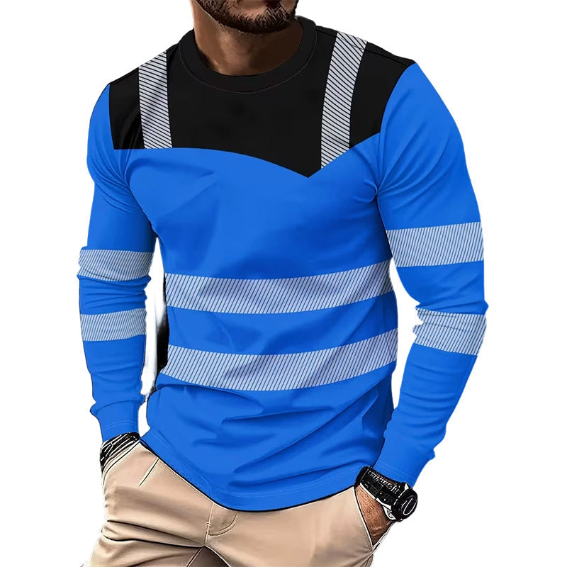 🏃‍♂️ Sportieve heren longsleeve – vochtafvoerend, met subtiele print, voor actieve dagen