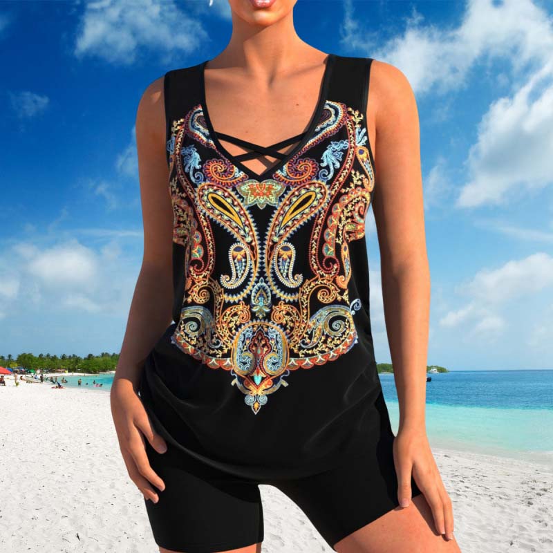 Sportief tweedelig strandbadpak voor dames