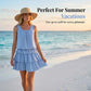 ✨ Sommerkleid mit Rüschenstufen & U-Ausschnitt – figurschmeichelnd, knitterarm & leicht zu kombinieren